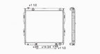 Radiator for 01-04 Toyota Sequoia Single Row TO3010162 16400-0F040