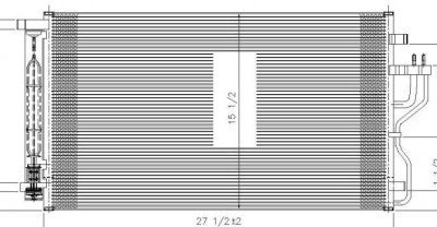 AC Condenser for 10-15 Hyundai Tucson/11-16 Kia Sportage 2.4L w/Receiver & Dryer