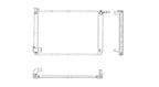 Radiator for 06-07 Toyota Highlander Hybrid Automatic Single Row