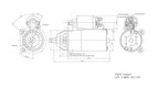 New Starter for 91-97 Ford Ranger Pickup 3.0L V6 FO2Z-11002-A
