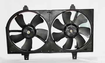 Dual Radiator & Condenser Cooling Fan Assembly for 02-06 Nissan Sentra 1.8L w/AC