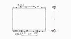 Radiator for 03-06 Acura MDX 3.5L V6 Automatic Single Row 19010-RDJ-A51