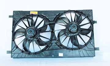 Radiator Condenser Cooling Fan Assembly for 07-10 Chrysler Sebring Sedan