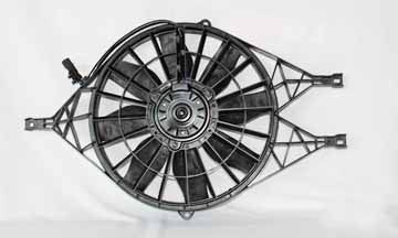 Dual Radiator Condenser Cooling Fan Assembly for 00-02 Dodge Dakota 2.5/3.9/4.7L