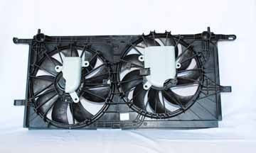 Radiator & Condenser Cooling Fan for 01-05 Chevy Venture/Silhouette w/Rear AC
