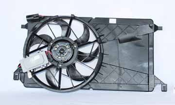 Dual Radiator & Condenser Cooling Fan Assembly for 04-09 Mazda Mazda-3 w/o Turbo