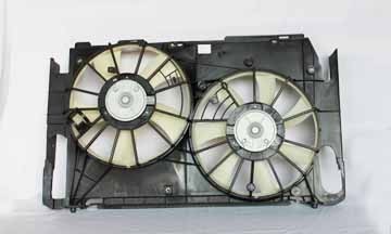 Radiator Condenser Cooling Fan Assembly for 06-08 Toyota RAV4 2.4L/09-12 2.5L L4