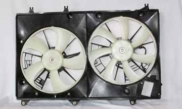 Dual Radiator Condenser Cooling Fan Assembly for 08-13 Toyota Highlander (w/Tow)