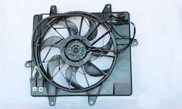Radiator Condenser Cooling Fan Assembly for 06-10 Chrysler PT Cruiser non-Turbo