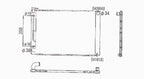 Radiator for 04-05 Lexus RX-330 3.3L V6 Automatic Single Row (w/Towing Pkg)