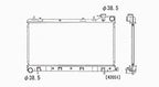 Radiator for 99-02 Subaru Impreza/ Forester Manual Single Row 45199FC350