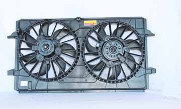 Radiator Condenser Cooling Fan Assembly for 08-12 Chevy Malibu/07-10 Pontiac G6