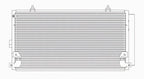 AC Condenser for 05-09 Subaru Legacy/Outback w/Receiver & Dryer 6MM (PFC)