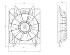 Radiator Cooling Fan Assembly for 10-15 Honda CR-V/CRV HO3115155 19015-R5A-A01