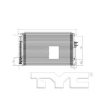 AC Condenser for 16-18 Kia Sorento 2.4L/3.3L 5MM w/Receiver & Dryer (PFC)