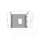 AC Condenser for 16-19 Toyota Tacoma 5MM w/Receiver & Dryer (PFC)