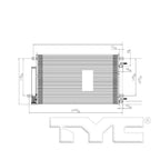 AC Condenser for 16-20 Chevy Spark w/Receiver & Dryer (PFC)