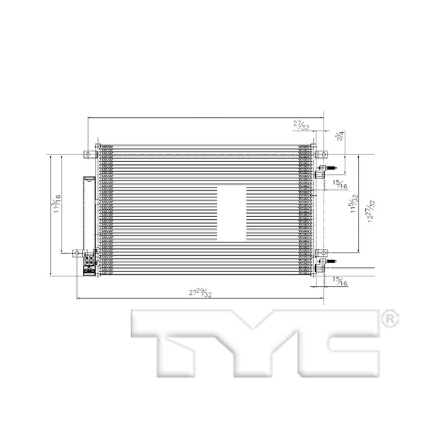AC Condenser for 16-20 Chevy Spark w/Receiver & Dryer (PFC)