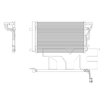 Condenser for 17-20 Hyundai Elantra Sedan 1.4T/1.6T HY3030172 97606-F2200
