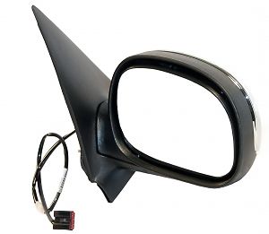 Door Mirror for 97-02 Ford Expedition Power Non-Heated Chrome/Black Passenger