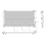 AC Condenser for 19-20 Infiniti QX50 5.5MM w/R/D 92100-5NA0A