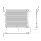 Condenser for 20-21 Nissan Frontier 3.8L NI3030190 92100-9BT0B