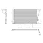Condenser for 21-22 Kia Seltos 1.6L Turbo KI3030164 97606 Q5010