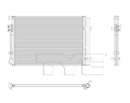 Condenser for 20-24 Hyundai Venue HY3030202 97606-K2000