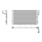 Condenser for 20-22 Hyundai Sonata 2.0L Hybrid HY3030192 97606-L5000