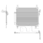 Condenser for 22-24 Nissan Pathfinder 3.5L NI3030189 92100-6SA0A