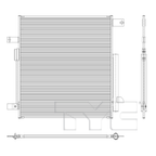 Condenser for 22-23 Jeep Grand Wagoneer CH3030273 68425451AA