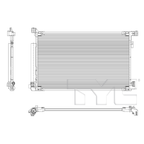 A/C Condenser for 23-23 Toyota Corolla Hybrid 1.8L L4 884A0-12110 TO3030349