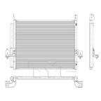 Condenser for 22-24 Toyota Tundra Hybrid 5.5mm 884A0-34010