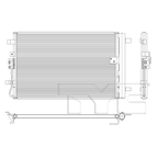 Condenser for 23-24 Kia Seltos 1.6T 5.0MM 97606-Q5500