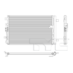 Condenser for 23-24 Hyundai Kona 1.6T 5.0MM 97606-BE000