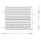 Condenser for 22-23 Mitsubishi Outlander 7812A464