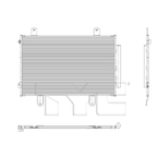 Condenser for 21-23 Acura TLX 2.0T 80100-TGV-A01