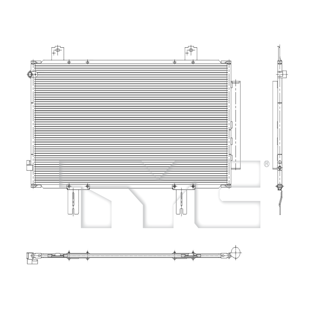 Condenser for 21-25 Acura TLX V6 3.0T AC3030137 80100-TGZ-A01