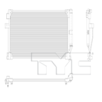 A/C Condenser for 21-23 Infiniti QX50 2.0L L4 Turbo IN3030172 92100-5VG0A