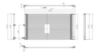 AC Condenser for 11-14 Ford F150 Pickup 3.5T/3.7/5.0L w/Receiver & Dryer (PFC)