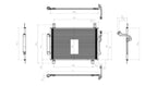 AC Condenser for 13-19 Nissan Pathfinder/14-19 Infiniti QX60 w/Receiver & Dryer