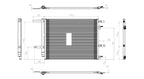 AC Condenser for 13-17 Ford Fusion 2.5L/13-16 MKZ 3.7L w/Receiver & Dryer (PFC)
