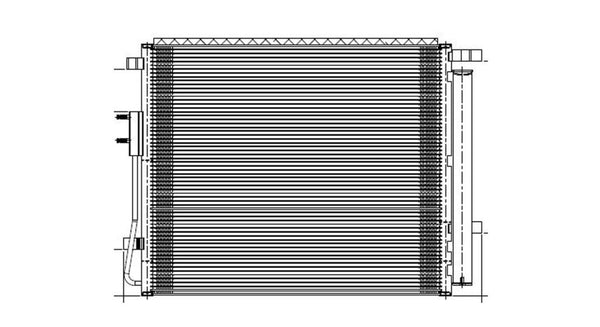 AC Condenser for 13-18 Hyundai Santa Fe Sport 2.0L 5MM w/Receiver & Dryer (PFC)