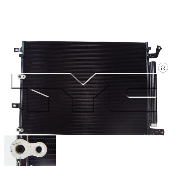 AC Condenser for 14-18 Jeep Cherokee 5MM w/Receiver & Dryer (PFC)