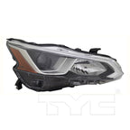 Halogen Headlight Front Lamp for 19-19 Nissan Altima Right Passenger CAPA