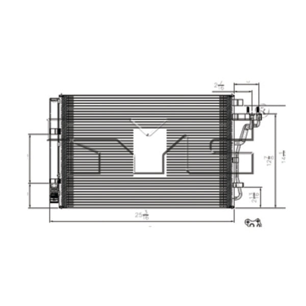 AC Condenser for 14-16 Kia Soul 5MM w/Receiver & Dryer (PFC)