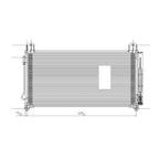 AC Condenser for 15-19 Chevy Silverado/GMC Sierra 2500/3500 6.0/6.6L (PFC)