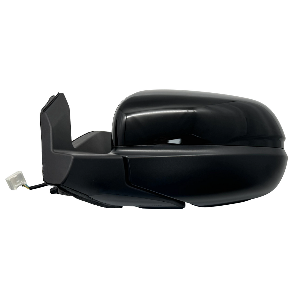 Side Mirror for 16-16 Honda Pilot Power-Heated Black w/o Signal