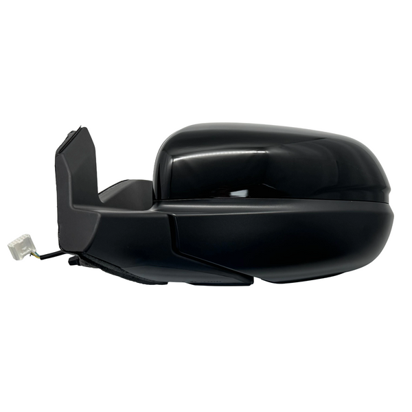 Side Mirror for 16-16 Honda Pilot Power-Heated Black w/o Signal