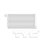 AC Condenser for 15-18 Ford Focus 2.0L w/Receiver & Dryer (PFC)